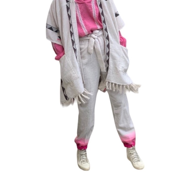 NWT Lemlem Hani Tie Belt Lounge Pants in size small - Picture 2 of 7